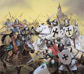 Teutonic Knights in Battle